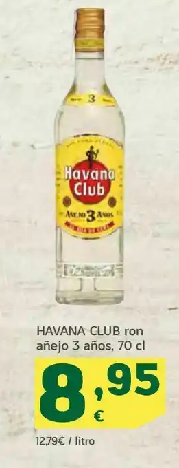 HiperDino Ron añejo 3 años, 70 cl, havana club oferta