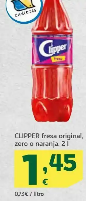 HiperDino Clipper fresa original, zero o naranja 2 l oferta