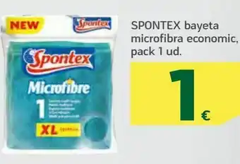 HiperDino Bayeta microfibra economic, pack 1 ud spontex oferta