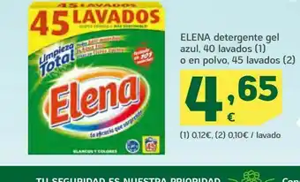 HiperDino Detergente gel azul, 40 lavados o en polvo 45 lavados elena oferta