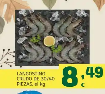 HiperDino Langostinos crudos de 30/40 piezas oferta