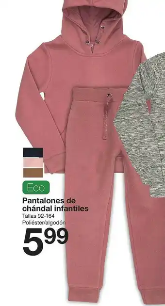 Zeeman Eco Pantalones De Chándal Infantiles Tallas 92 - 164 oferta