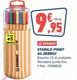 Bureau Vallée Stabilo - point 88 zebrui oferta