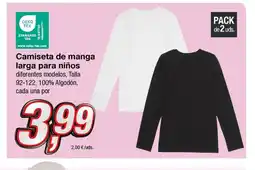 KIK Camiseta de manga larga para niños oferta
