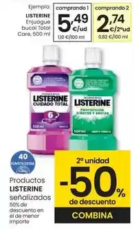 Eroski Listerine - enjuague bucal total care oferta