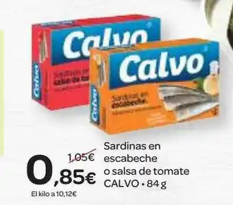 Dialprix Sardinas En Escabeche O Salsa Tomate Calvo 84g oferta