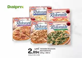 Dialprix Ristorante Variedad De Pizzas 330-390g oferta