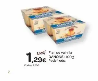 Dialprix Flan De Vainilla Danone 100g oferta