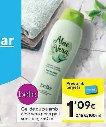 Caprabo Gel De Dutxa Amb àloe Vera Per A Pell Sensible 750ml oferta