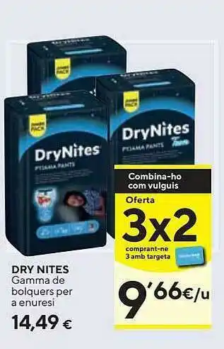 Caprabo Dry Nite Gamma De Bolquers Per A Enuresi oferta