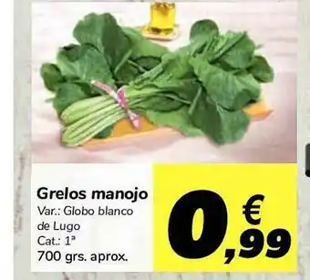 Carrefour Grelos Manojo 700grs oferta