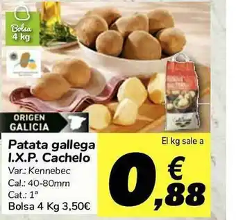 Carrefour Patata Gallega I.x.p Cachelo 4kg oferta