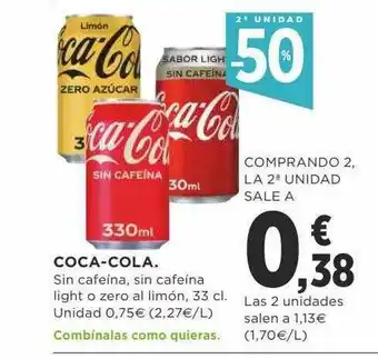 Supercor Exprés Coca-cola 33cl oferta