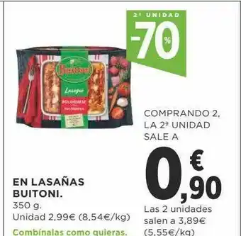 Supercor En Lasañas Buitoni 350g oferta