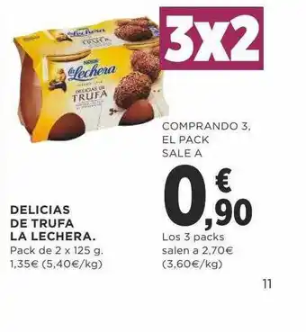 Supercor Delicias De Trufa La Lechera pack 2 x 125g oferta