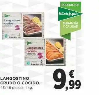 Supercor Langostino Crudo O Cocido 1kg oferta