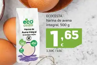 HiperDino Ecocesta Harina De Avena Integral 500g oferta