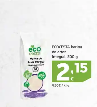 HiperDino Ecocesta Harina De Arroz Integral 500g oferta
