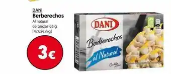 Hiper Usera Dani Berberechos 63g oferta