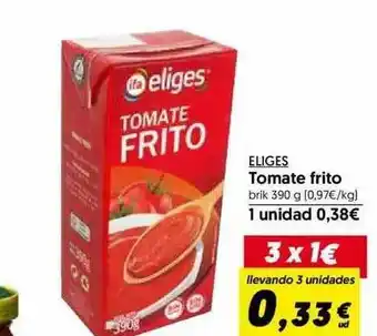 Hiper Usera Eliges Tomate Frito 390g oferta