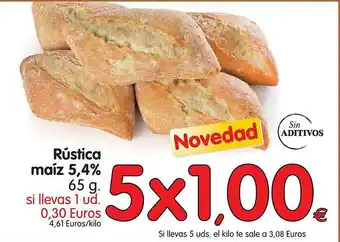 Alimerka Rústica Maíz 5.4% 65g oferta