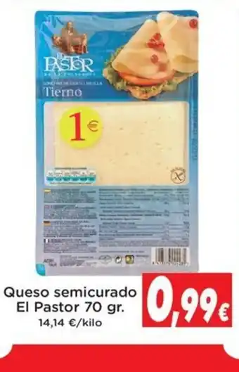 Proxi EL PASTOR Queso semicurado 70gr oferta