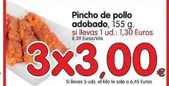 Alimerka Pincho De Pollo Adobado 155g oferta