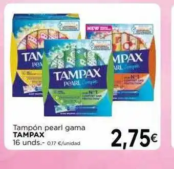 Supermercados Piedra Tampón Pearl Gama Tampax oferta