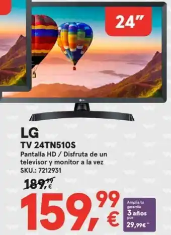 Worten LG TV 24TN 510S oferta