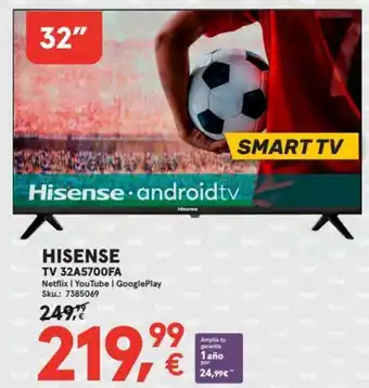 Worten HISENSE TV 32A5700FA oferta