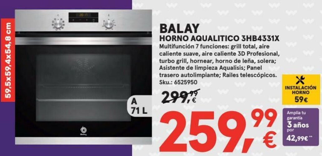 El precio y las condiciones de Worten están en el catálogo o el sitio web  que dirigen.