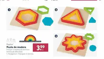 Lidl Puzzle de madera playtive oferta