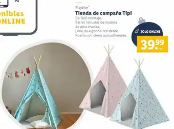 Lidl Tiendas de campaña playtive oferta