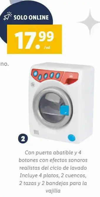 Lidl Lavadora de juguete playtive oferta