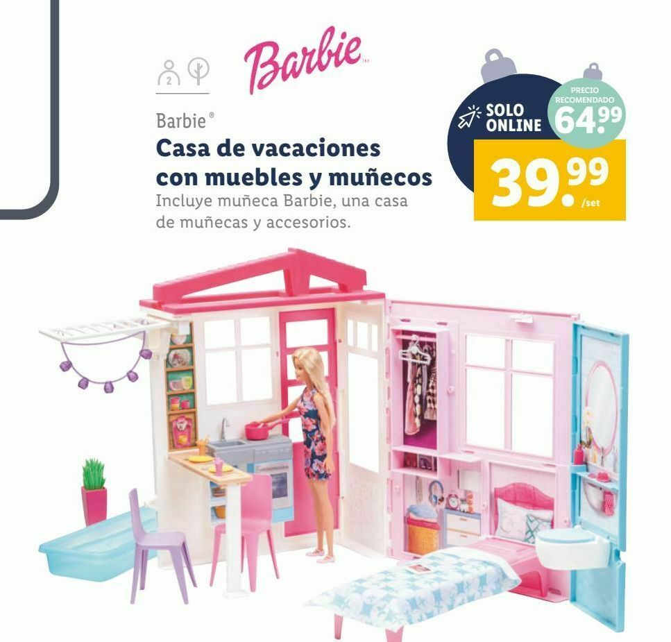 Lidl Barbie casa de vacaciones barbie oferta