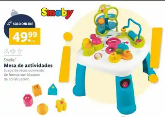 Lidl Mesa de actividades bebé smoby oferta