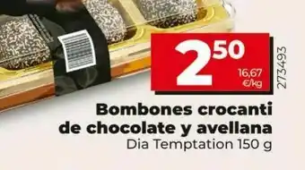 Maxi Dia Bombones crocanti de chocolate y avellanas oferta