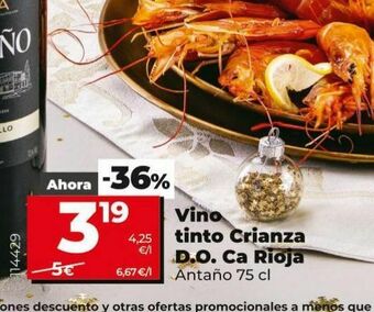 Maxi Dia Vino tinto crianza d.o ca rioja oferta