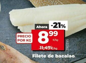 Dia Filetes de bacalao oferta