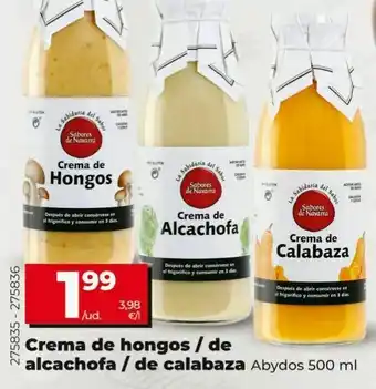 Dia Crema de hongos/de alcachofa/de calabaza abydo oferta