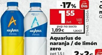 Dia Aquarius de naranja/ de limón zero oferta
