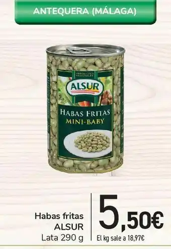 Habas fritas alsur lata 290 g