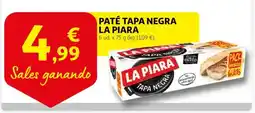 Alcampo LA PIARA Paté tapa negra oferta