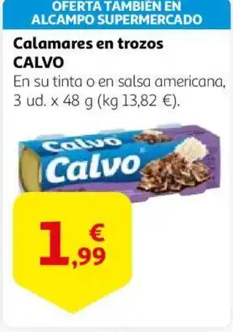 Alcampo CALVO Calamares en trozos oferta
