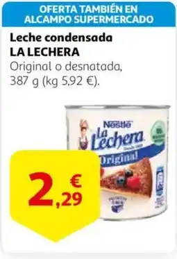 Alcampo LA LECHERA Leche condensada oferta