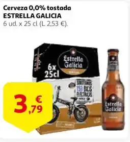 Alcampo ESTRELLA GALICIA Cerveza 0,0% tostada oferta