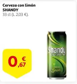 Alcampo SHANDY Cerveza con limón oferta