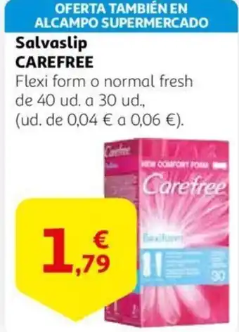 Alcampo CAREFREE Salvaslip oferta