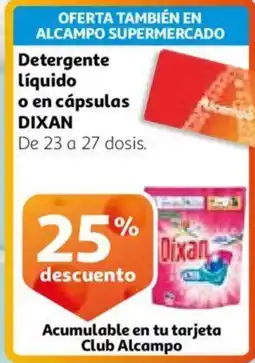Alcampo DIXAN Detergente Líquido o en cápsulas oferta