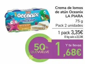 Carrefour Crema de lomos de atún oceanix la piara oferta